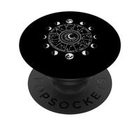 Signe du Zodiaque Constellation Phase de Lune Wicca Sorcière PopSockets PopGrip Adhésif