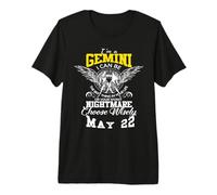 Signe du Zodiaque Gémeaux 22 mai Horoscope drôle Astrologie T-Shirt Haut de Gamme