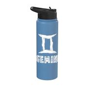 Signe du zodiaque Gémeaux - Amoureux d'horoscope minimaliste Stainless Steel Insulated Water Bottle