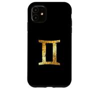 Signe du Zodiaque Gémeaux (Jaune Vintage) Gémeaux Coque pour iPhone 11