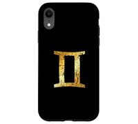 Signe du Zodiaque Gémeaux (Jaune Vintage) Gémeaux Coque pour iPhone XR