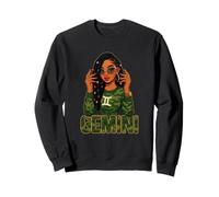 Signe du Zodiaque Gémeaux Reine Gémeaux Loc'd Afro Girl Sweatshirt