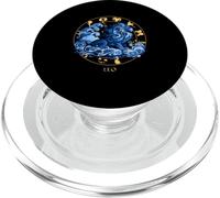 Signe du Zodiaque Lion Astrologie Horoscope Constellation Céleste PopSockets PopGrip pour MagSafe