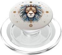 Signe du Zodiaque Lion Constellation du Lion PopSockets PopGrip pour MagSafe