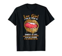 Signe du Zodiaque Lion Sweet As Candy Léopard Lèvre Anniversaire T-Shirt