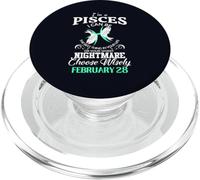 Signe du Zodiaque Poissons Le 28 février pour Femme Homme fête d'anniversaire PopSockets PopGrip pour MagSafe