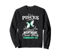 Signe du Zodiaque Poissons Le 28 février pour Femme Homme fête d'anniversaire Sweatshirt