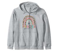 Signe du Zodiaque Poissons Reine des Poissons Arc-en-Ciel Femmes Filles Dames Sweat à Capuche