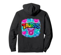 Signe du zodiaque Taureau Aérographe Rétro Horoscope Design Sweat à Capuche