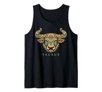 Signe du Zodiaque Taureau Boho Mandala Géométrique Astrologie Débardeur