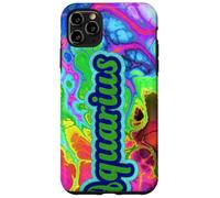 Signe du Zodiaque Verseau Abstrait Couleur Tourbillon Graphique Coque pour iPhone 11 Pro Max