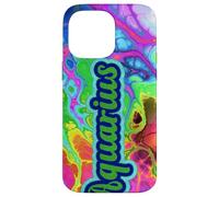 Signe du Zodiaque Verseau Abstrait Couleur Tourbillon Graphique Coque pour iPhone 14 Pro Max