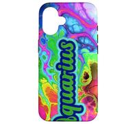 Signe du Zodiaque Verseau Abstrait Couleur Tourbillon Graphique Coque pour iPhone 16