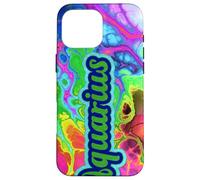 Signe du Zodiaque Verseau Abstrait Couleur Tourbillon Graphique Coque pour iPhone 16 Pro Max