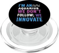 Signe du Zodiaque Verseau Astrologie Anniversaire Horoscope PopSockets PopGrip pour MagSafe