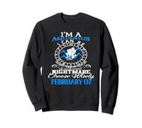 Signe du Zodiaque Verseau février 07 pour Femme Homme Anniversaire Sweatshirt