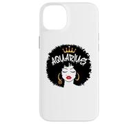 Signe du Zodiaque Verseau Reine Afro Astrologie Coque pour iPhone 14 Plus