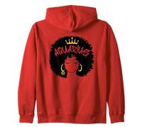 Signe du Zodiaque Verseau Reine Afro Astrologie Sweat à Capuche