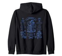 Signe du Zodiaque Verseau Vintage Esthétique Line Art Sweat à Capuche