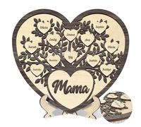 Signe en bois arbre généalogique personnalisée avec nom de famille, Fait un cadeau personnalisé pour la fête des mères, Noël, un anniversaire, pour maman,grand-mère, épouse, fille, petite-fille