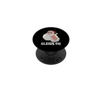 Signe en Corne pour Amoureux de la Musique - Père Noël PopSockets PopGrip Adhésif