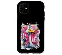Signe Graphique Funny Goose Peace Graffiti Pop Character Oiseau Coque pour iPhone 11