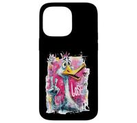 Signe Graphique Funny Goose Peace Graffiti Pop Character Oiseau Coque pour iPhone 14 Pro Max