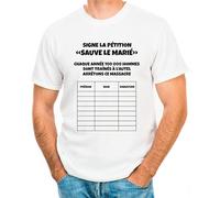 Signe la Pétition - Sauve Le Marié (FR/ES, Alpha/Lettres, S, Taille Normale, Taille Normale)