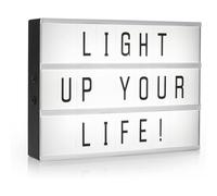 Signe LED de batterie de mur avec inscription blanc 42cm xxl ip20