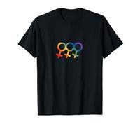 Signe lesbien Couleurs LGBTQ T-Shirt