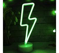 Signe Néon, Néon Signe LED Néon Nuit Lumière USB Alimenté par Batterie LED Néon Signe Chambre Décoration Murale (Lighting, Vert)