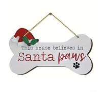 Signe pour bois Humoristique pour Amoureux des Chiens Signe pour | pour idéal pour les maîtres de chiens, drôle, ambiance joyeuse, salon, entrée, cuisine