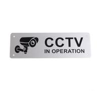 Signe pour caméra Surveillance Alu Trous Pré-percés Signe pour(1PCS)