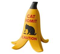 Signe Vomit De Chat, Chat Chien Vomit Prudence Décor Banc-banana Peel Forme, Décorative Fark Signe Pour Nouveauté Collectionneurs Appartement Appartement Chambre À Coucher De Chambre À Coucher