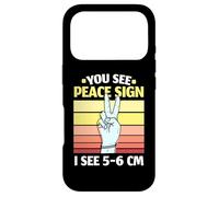 Signe « Vous voyez la Paix » Je Vois Un Accouchement par Une Sage-Femme de 5 à 6 cm Coque pour iPhone 17 Pro