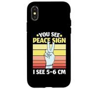 Signe « Vous voyez la Paix » Je Vois Un Accouchement par Une Sage-Femme de 5 à 6 cm Coque pour iPhone X/XS
