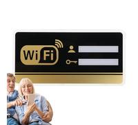 Signe WiFi acrylique | Signe WiFi de la chambre d'invités autocollants | Réseau sans fil acrylique Signes Internet pour la résistance à l'automne Internet Cafe Résistance d'autocollant résistant