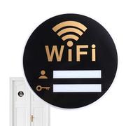 Signe WiFi acrylique | Signe WiFi de la chambre d'invités autocollants | Réseau sans fil acrylique Signes Internet pour la résistance à l'automne Internet Cafe Résistance d'autocollant résistant