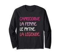 Signe zodiaque humour signe astrologique femme Capricorne Manche Longue