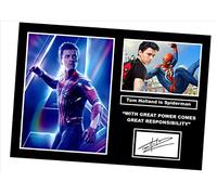 SIGNED BY THE STARS Impression artistique autographiée Tom Holland Spiderman Avengers