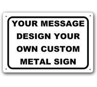 Signes blancs personnalisés personnalisez votre propre message et nom Panneaux de choix multiples pour décoration de chambre Art mural pour magasin Logo Entreprise à louer à vendre Décoration murale