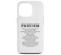 Signes d'alerte précoce du fascisme activiste résistant Cadeau Coque pour iPhone 13 Pro