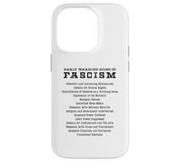 Signes d'alerte précoce du fascisme activiste résistant Cadeau Coque pour iPhone 14 Pro