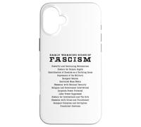 Signes d'alerte précoce du fascisme activiste résistant Cadeau Coque pour iPhone 16 Plus