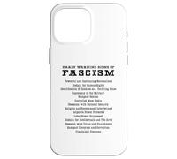 Signes d'alerte précoce du fascisme activiste résistant Cadeau Coque pour iPhone 16 Pro Max