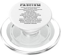 Signes d'alerte précoce du fascisme activiste résistant Cadeau PopSockets PopGrip pour MagSafe