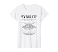 Signes d'alerte précoce du fascisme activiste résistant Cadeau T-Shirt Graphique avec Valeur