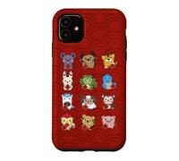 Signes d'animaux du Zodiaque Chinois Mignon pour Le Nouvel an Lunaire Coque pour iPhone 11