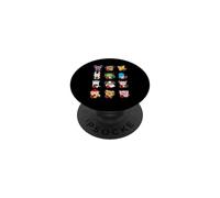 Signes d'animaux du Zodiaque Chinois Mignon pour Le Nouvel an Lunaire PopSockets PopGrip Adhésif