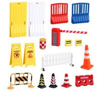 Signes de Circulation pour Les Enfants, 17pcs / Set en Plastique Mini Panneau d'arrêt, Premiers miniblocs éducatifs Toys pour Les Cadeaux de Filles, Panneaux signalisation, Panneaux Circulation